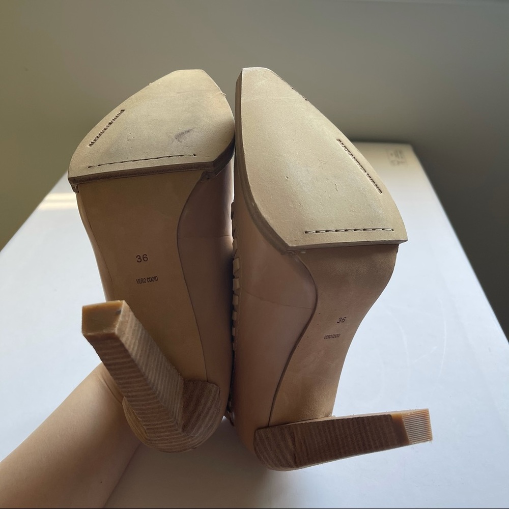Authentic Alexander Wang tan Leather ankle boots size 36 - Picture 6 of 8